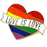 Love Is Love Pride Heart Enamel Pin